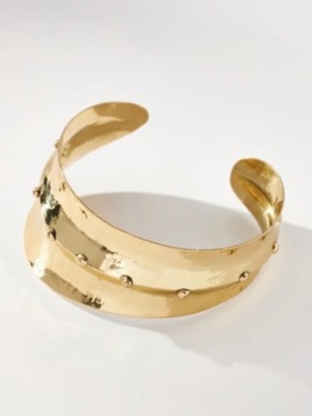 NWT Anthropologie Gold Western Studded Cuff Bracelet